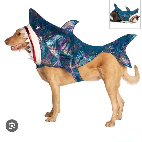 Dog Halloween Shark Costume Size S - Picture 2 of 6